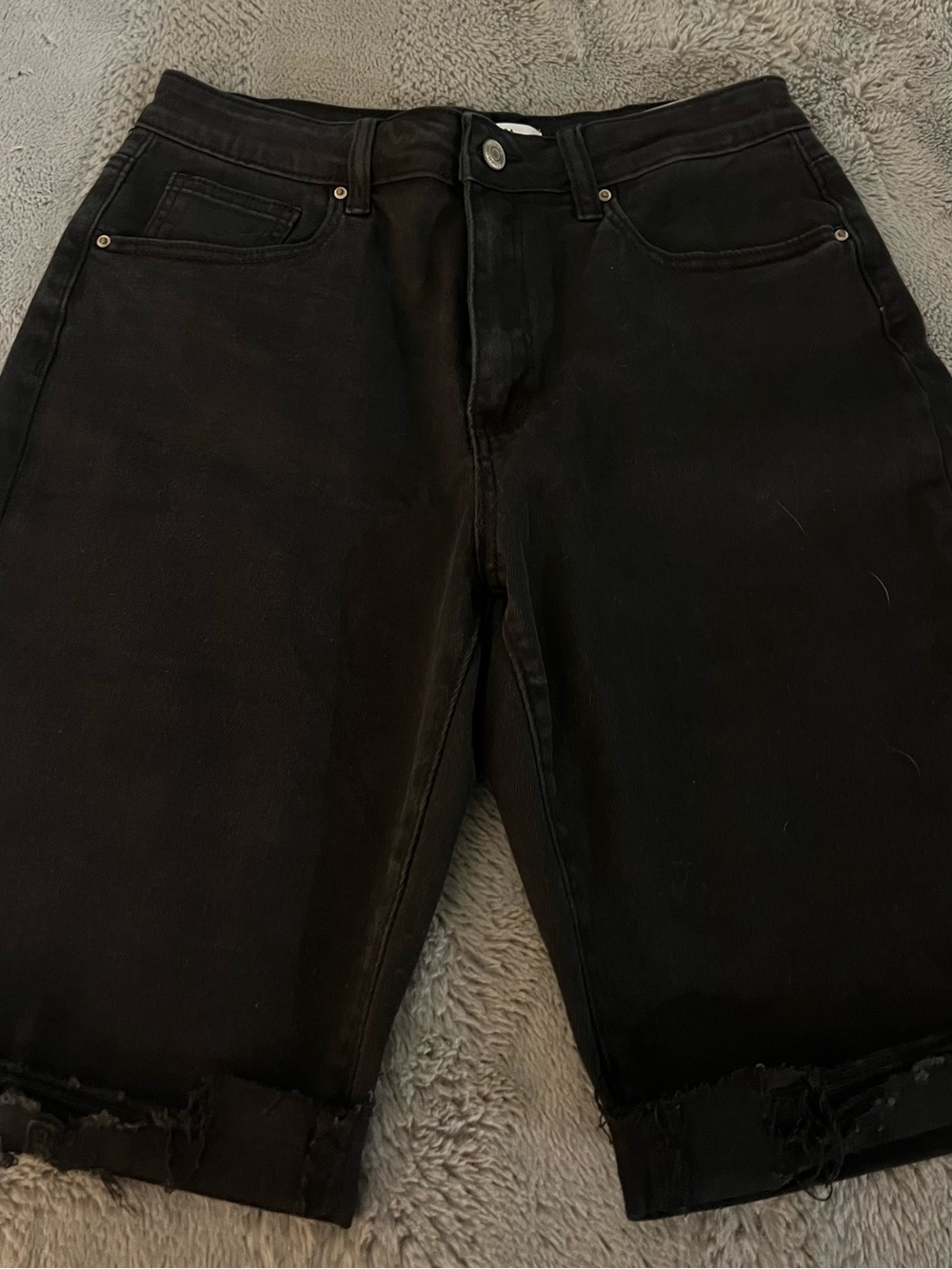 Zenana Outfitters Black Women’s Denim Jean Shorts
